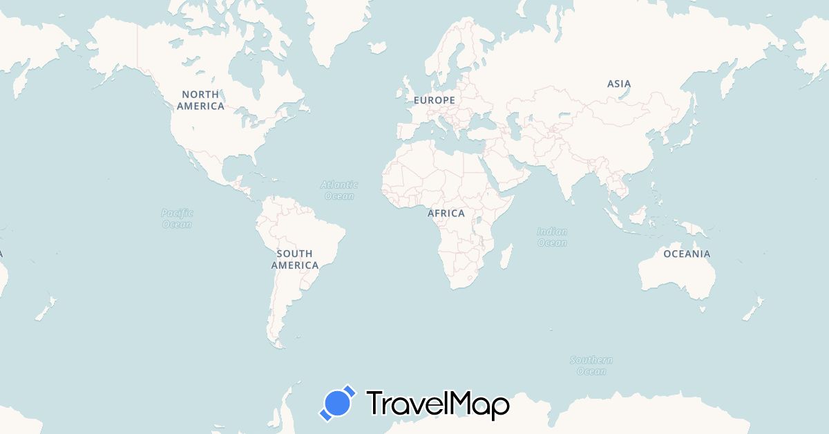 TravelMap itinerary: driving, bus, plane, train, boat, motorbike in United Arab Emirates, Australia, France, Hong Kong, Indonesia, Cambodia, Laos, Malaysia, New Caledonia, New Zealand, Singapore, Thailand, Vietnam (Asia, Europe, Oceania)